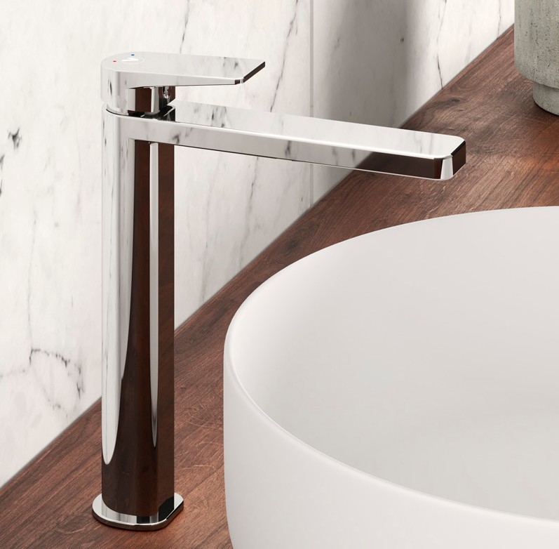 Miscelatore Lavabo alto “Deck” con piletta di scarico click clack - Cerama  Shop Online di igienico-sanitari ed accessori per il bagno