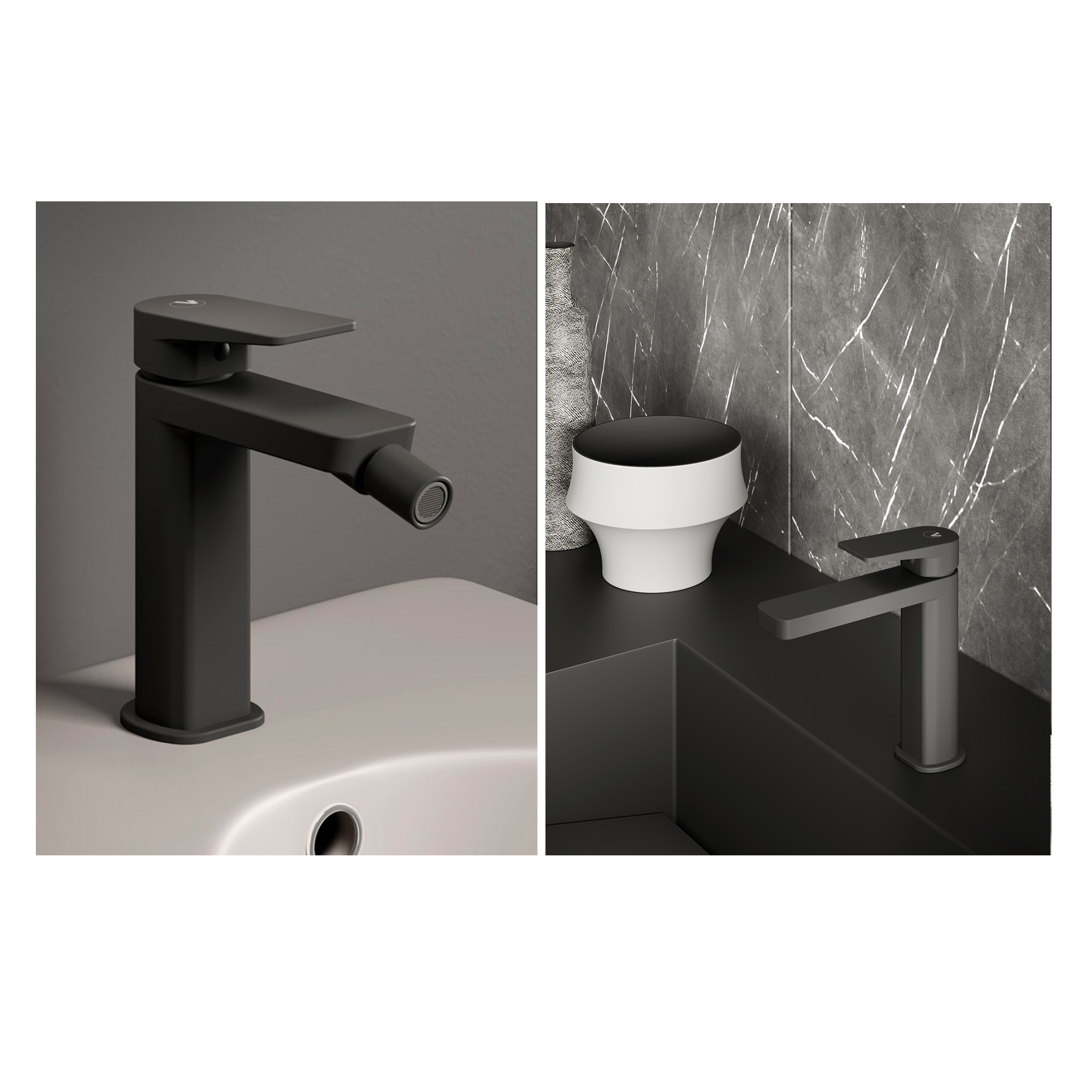 Set miscelatori serie Deck Carbon per lavabo ed il bidet - Cerama Shop  Online di igienico-sanitari ed accessori per il bagno