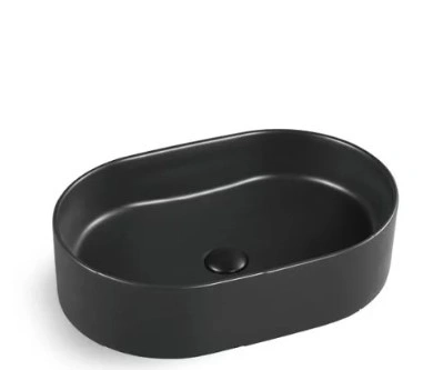 Lavabo d'appoggio 52x33 nero matt