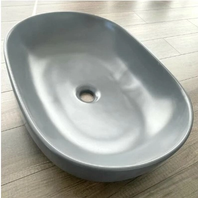Lavabo da appoggio 60x40 grigio matt