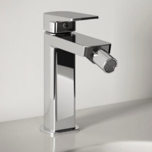 Miscelatore bidet cromo, con piletta di scarico click clack Deck by Vanita Docce