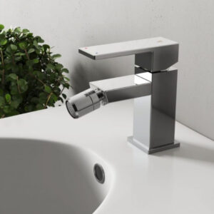 Miscelatore bidet cromo, con piletta di scarico click clak Faro by Vanita Docce