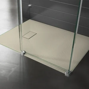 Piatto Doccia  80X140 in resina acrilica beige effetto pietra Dakota