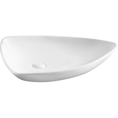 Lavabo da appoggio 67x44 bianco lucido