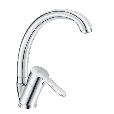 Miscelatore monocomando lavello canna alta cromo, Iole
